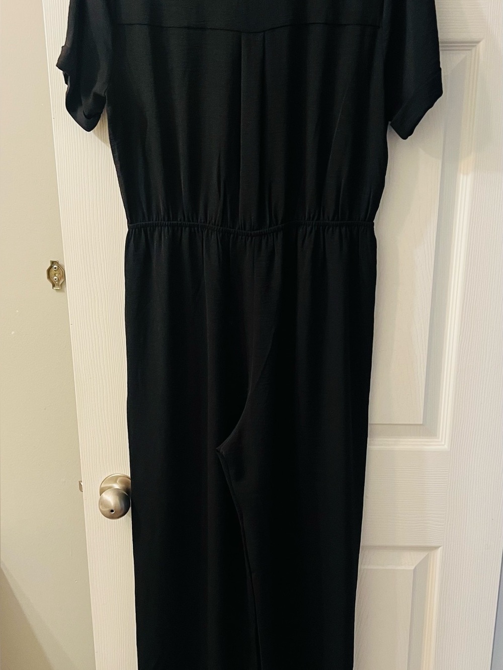 Monteau Black Short Sleeve One-Piece Bodysuit